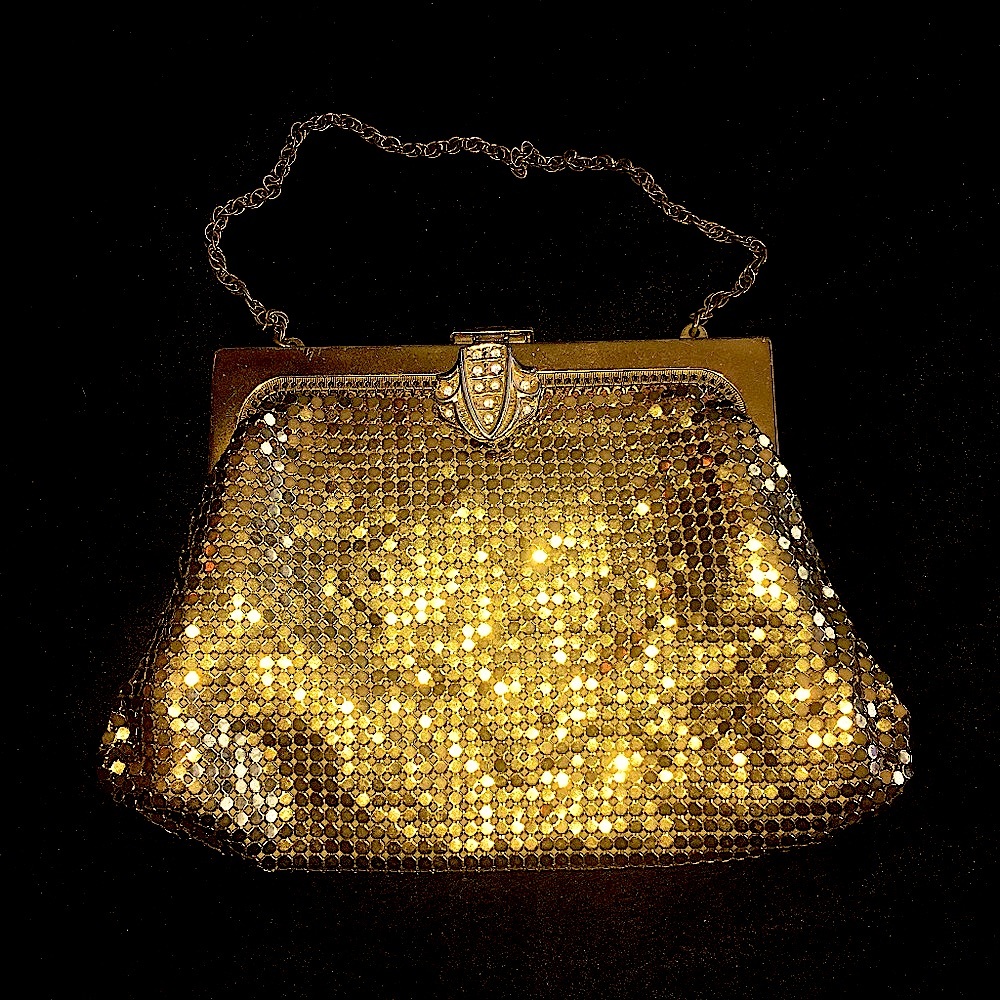 Vintage Whiting & Davis Gold Mesh Evening Bag